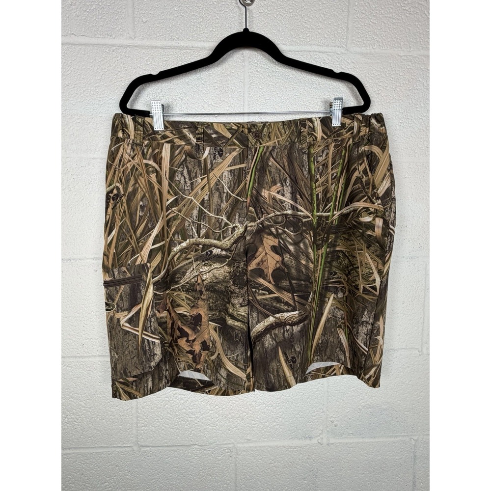 Drake Waterfowl Systems Camo Shorts Mens XL Mossy Oak Hunting Performance